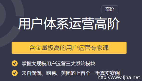 用户体系运营高阶含金量极高的用户运营专家课