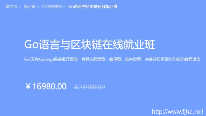 Go语言与区块链在线就业班，3阶段完整版，百度网盘下载