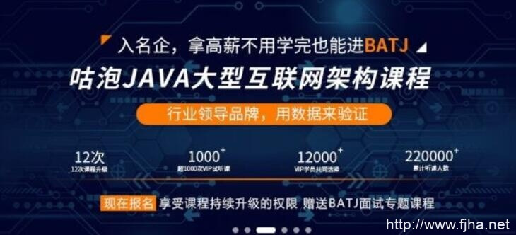 咕泡Java第3期架构师VIP培训班全套培训课程