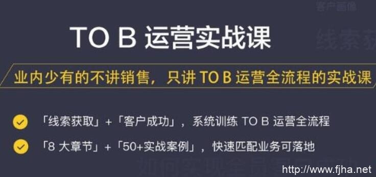 三节课To B运营实战课_视频+课件（百度云下载）
