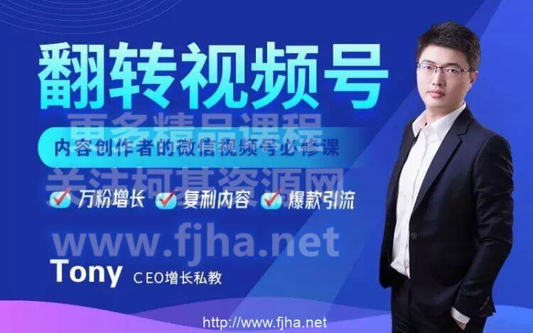 翻转视频号:内容创作者的微信视频号必修课价值299元-百度云下载