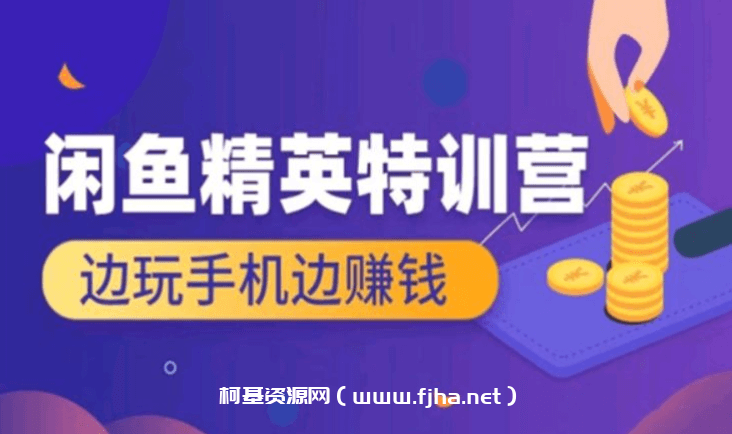 翼牛学堂：闲鱼精英特训营进阶班，边玩手机边赚钱