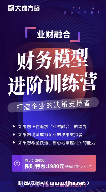 大成方略：财务模型进阶训练营