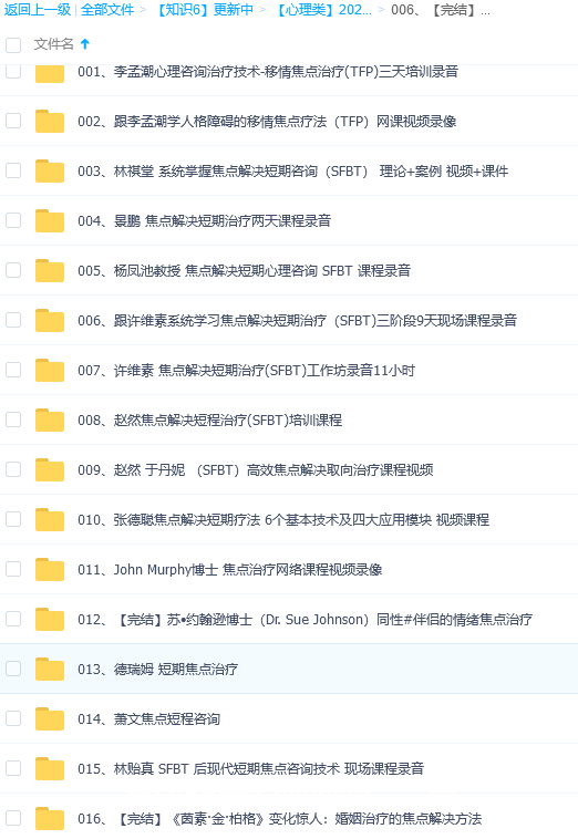 【完结】焦点解决合集